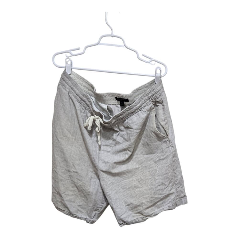 Banana Republic Factory Gray Pinstripe Drawstring Shorts XL